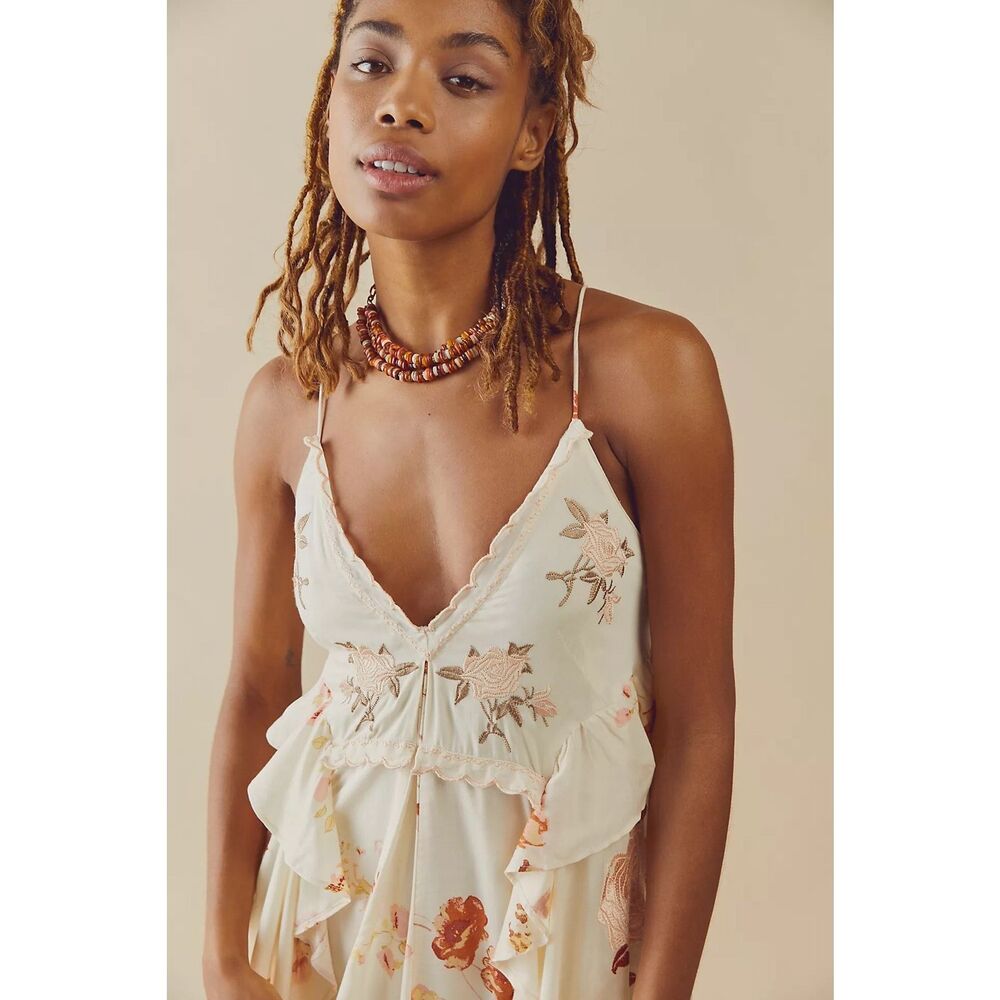 Free People Audrey Embroidered Maxi Dress - Picture 3 of 11